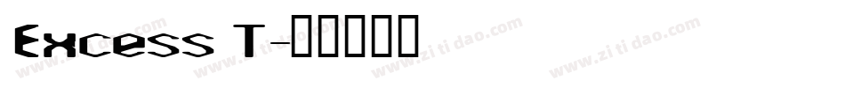 Excess T字体转换